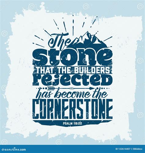 Bible Lettering. Christian Art. the Stone that the Builders Rejected ...