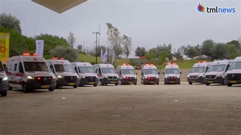 Magen David Adom Dedicates 14 New Ambulances Donated by US Evangelical ...