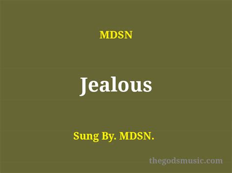 Jealous Song Lyrics