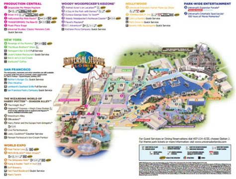 Universal Studios Floridatm General Map | Orlando 2018 (Wdw + Hp ...