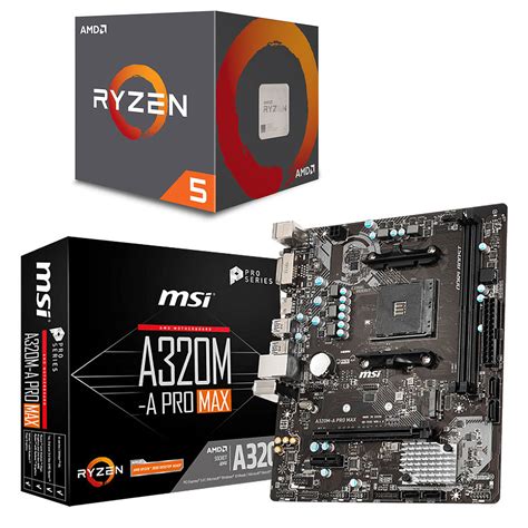 Kit de actualización de PC AMD Ryzen 5 1600 AF MSI A320M-A PRO MAX ...