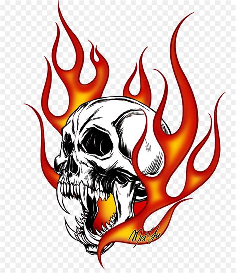 Flaming Skull Clipart at GetDrawings | Free download