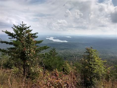 Lake james nc from short off mountain : hiking