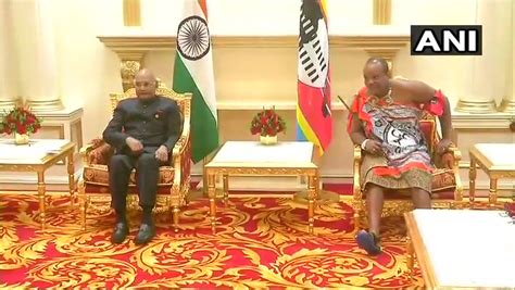 President ram nath kovind met king mswati iii, king of swaziland, at ...