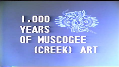 From The Vault - 1000 Years of Muscogee Creek Art - YouTube