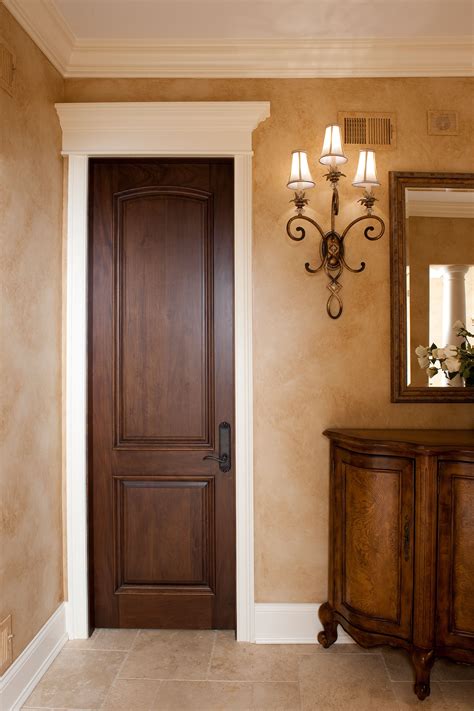 Custom Wood Interior Doors | Single Door, Two Panel with Raised ...