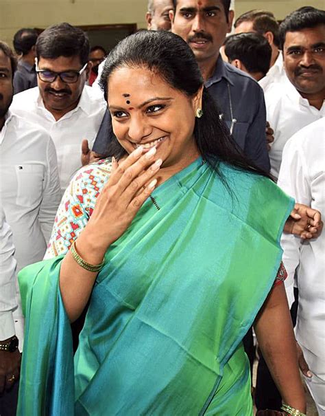 Kalvakuntla Kavitha: 'I am not the target, my leader KCR is' - Rediff ...