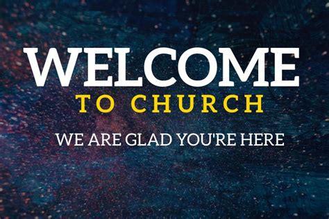 Copy of Welcome to church Slide | PosterMyWall