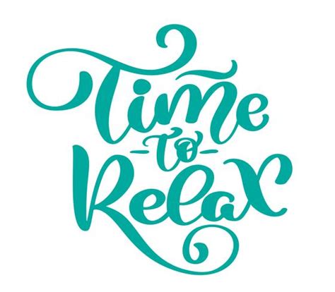 Vector text time to Relax hand drawn lettering phrase 371501 Vector Art ...