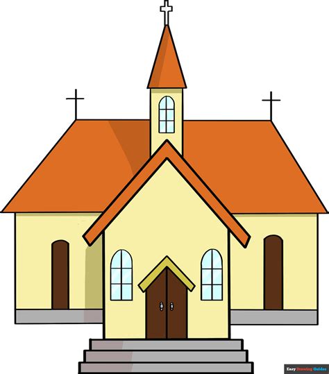 Church Drawing For Kids