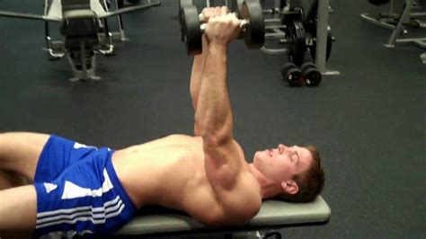 How To: Dumbbell Flys On A Flat Bench - YouTube