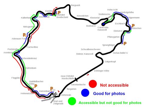 Nurburgring Nordschleife Walking Map and Photography Locations : r ...