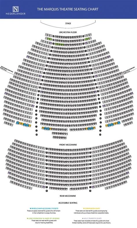 The Most Amazing marquis theatre seating chart | Theater seating ...