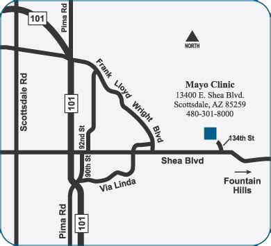 Maps of Mayo Clinic’s campus in Phoenix/Scottsdale, Arizona - Arizona ...