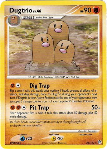 Dugtrio (Secret Wonders 24) - Bulbapedia, the community-driven Pokémon ...