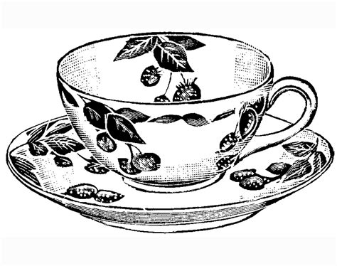 Vector Coffee Tea Cup #125 | Cricut | Adult Coloring, Printable - Free ...