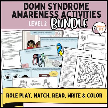 Down Syndrome Awareness Activity (Intermediate) BUNDLE by Deborah SLT