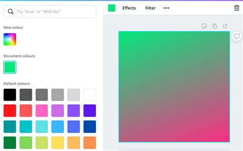 Gradient between two custom colours on canva? - Graphic Design Stack ...