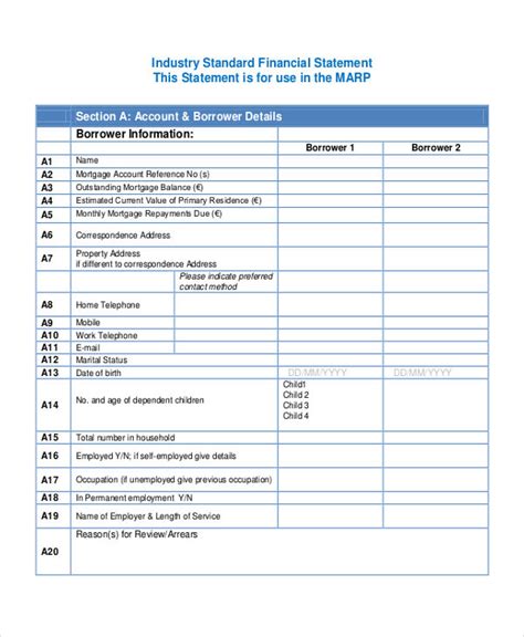 Sample Bank Statement Example