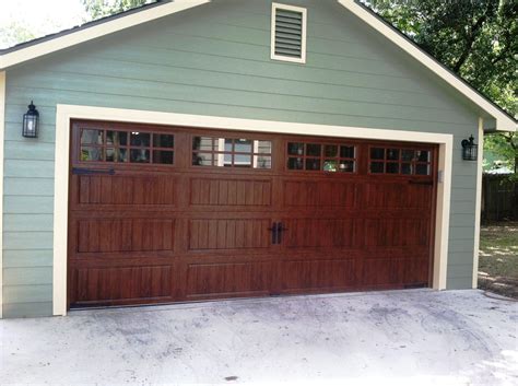 Clopay Gallery Collection grooved panel steel garage door with Ultra ...