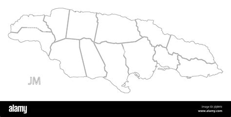 Detailed Map Of Jamaica Parishes