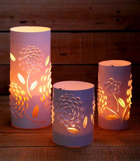 DIY Paper Lanterns with Beautiful 3D Flowers Design - A Piece Of Rainbow