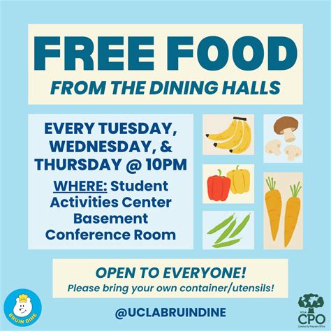 Free Food from the UCLA Dining Halls