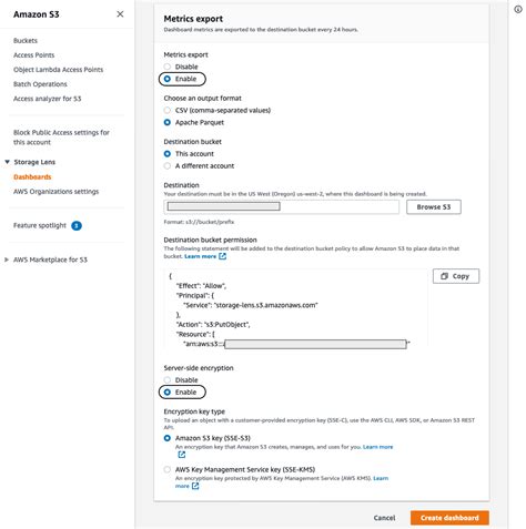 Create a custom Amazon S3 Storage Lens metrics dashboard using Amazon ...