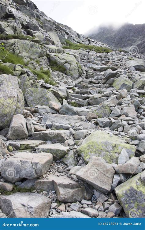 Rocky mountain path stock image. Image of abyss, europe - 46773951