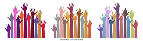 Volunteers Hands Emblem Icon Education Health Stock Vector (Royalty ...