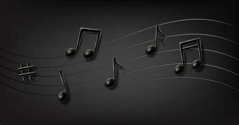 Music Notes Black Background Images - Free Download on Freepik