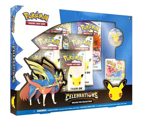 Pokemon TCG: Celebrations Collection Box with (4) Celebrations Packs ...