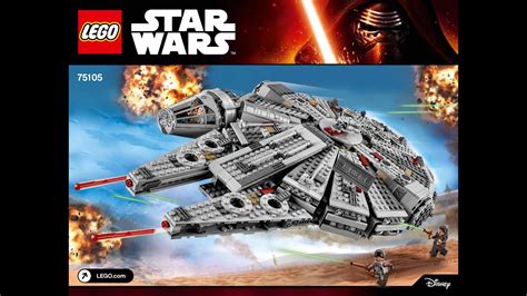 LEGO Star Wars Millennium Falcon 75105 Building Kit Instructions DIY ...