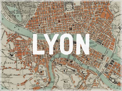 Carte de Lyon Map - Historical & Vintage Maps ǀ Toutes les cartes et ...