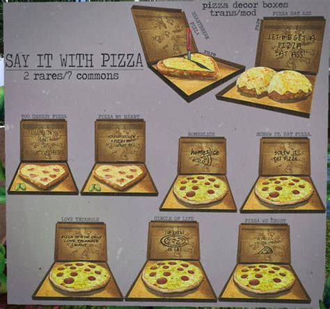 Second Life Marketplace - Junk Food - In Pizza We Crust Pizza