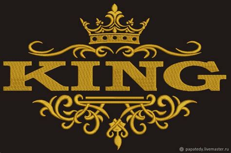 KING и QUEEN дизайнs машинной вышивки – купить на Ярмарке Мастеров ...