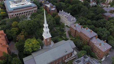 Harvard University campus, aerial view, Stock Video - Envato Elements