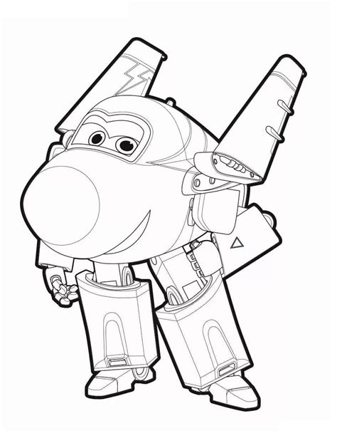 Jerome Super Wings coloring page - Download, Print or Color Online for Free