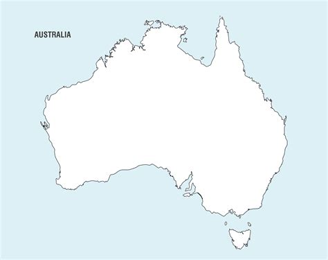 Map Of Australia Svg