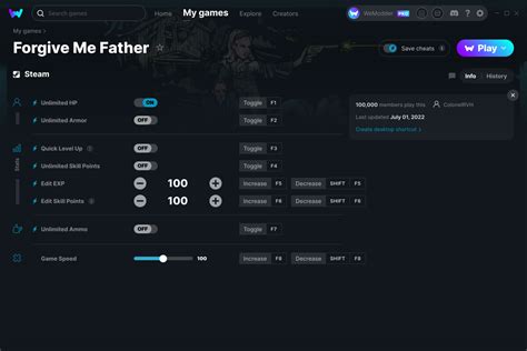 Forgive Me Father Cheats and Trainer for Steam - Trainers - WeMod Community