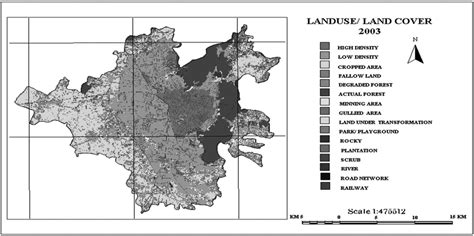 Land Use Map of 2003 Source: Satellite data. | Download Scientific Diagram