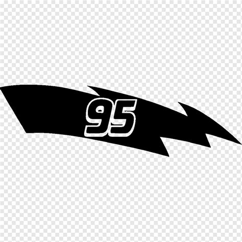 Lightning Mcqueen 95 Logo Black And White - Infoupdate.org