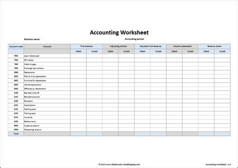 67+ Images Of Accounting Worksheet - irradiadiversiooon