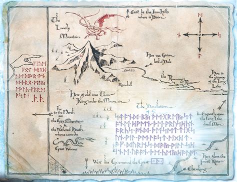 Secret Door to Erebor Map | Middle earth map, The hobbit map, The hobbit