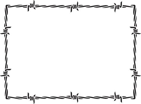 Barbed wire frame 2786852 Vector Art at Vecteezy