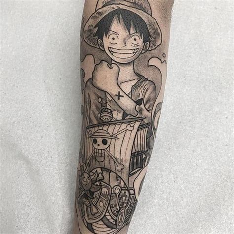 Luffy Tattoo Black And White