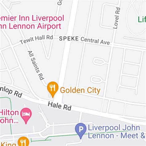 Airport parking Liverpool International - Map | Purple Parking