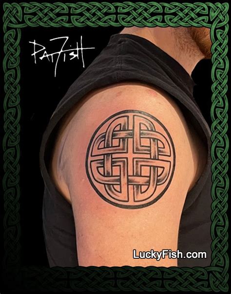 Protection Celtic Knot Tattoo Design — LuckyFish, Inc. and Tattoo Santa ...