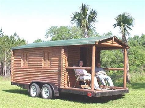 Log cabin trailer Camper Concession Stand real logs. $6500 | Cabin ...