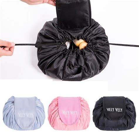 New Korea Lazy Cosmetic Bag Large Capacity Portable Drawstring Storage ...